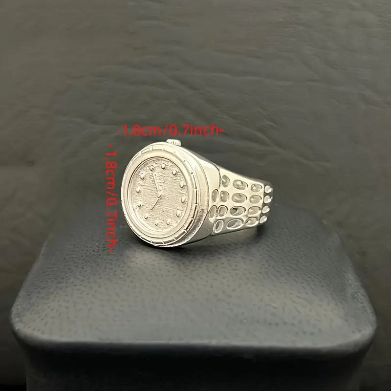 Fashion Retro Cool Silvery Watch Shaped Ring