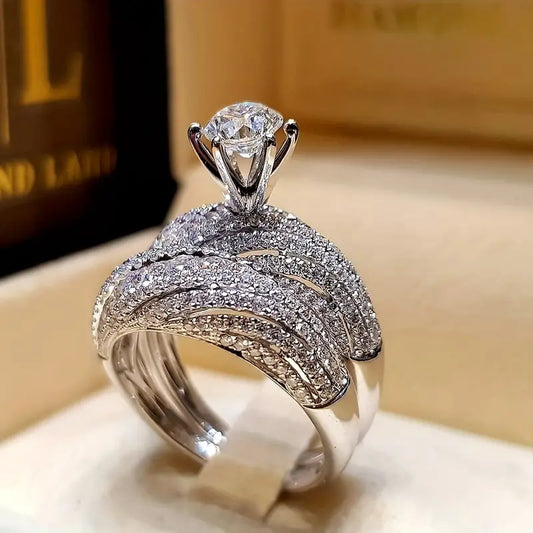 Luxurious Wedding Engagement Promise Rings For Men & Women